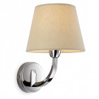 Applique fairmont, acier inoxydable, avec abat-jour