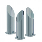 Borne uplighters, en argent satiné