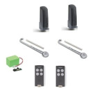Kit automatisme bras droit sériebl824,av batterie,pr portails battants cardin
