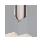 Cache tuyau en l collection marbre - coloris & dimensions aux choix