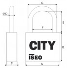 Cadenas CITY marine automatique ISEO FRANCE (CAVERS) 02042103