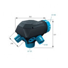 Caisson VMC - Atlantic - Hygrocosy 2 - Simple Flux Hygroréglable - 6 piquages