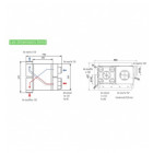Caisson VMC Unelvent - AKOR BP HR - Double Flux - 4 piquages