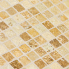 Mosaïque travertin golden walnut - tarif à la plaque de 0,09m²