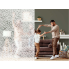 Film Décoratif Transparent à Motif Lianes Dépolies – Élégance & Intimité - largeur & longueur au choix