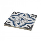 Carreaux de ciment véritable fleur de lys - 16 pcs