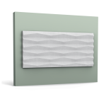 Carton complet de 7 panneaux muraux 3d ridge w112 - l200 x h25 x l1.9 cm - orac decor