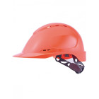 Casque de protection singer abs aere orange fix 8 points mousse bandeau anti transpiration confort coiffe textile 53-66 cm