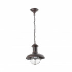 Suspension de jardin brun foncé estoril 1 ampoule h106 cm