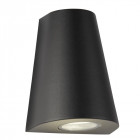 Applique 8w led outdoor, en aluminium et verre, noir