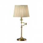 Lampe articulée stanford, laiton antique, abat-jour beige