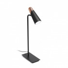 Lampe de table noir/cuivre lao