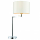 Lampe evelyn, chrome, avec abat-jour