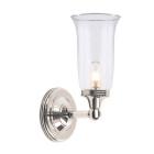 Applique austen2, nickel poli et verre