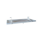 Supportage - bac à condensats en plastique 790 x 390 mm - sortie 16-18-20 mm Supportage - bac à condensats en plastique 790 x 390 mm - sortie 16-18-20 mm
