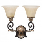 Applique murale  country 2 ampoules 20 cm