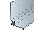 Profil de départ Cédral Click aluminium pose verticale (3 mètres)