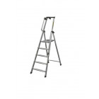 Escabeau aluminium avec rampe 4 marches, CENT270204