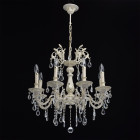 Chandelier beige classic 8 ampoules 98 cm