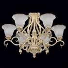 Chandelier beige country 6 ampoules 225 cm
