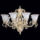 Chandelier beige country 8 ampoules 231 cm