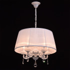 Chandelier blanc elegance 5 ampoules 90 cm