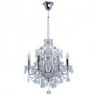 Chandelier chromé crystal 6 ampoules 93 cm Chandelier chromé crystal 6 ampoules 93 cm