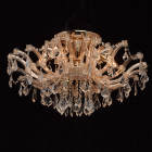 Chandelier doré crystal 6 ampoules 40 cm Chandelier doré crystal 6 ampoules 40 cm