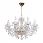 Chandelier doré crystal 8 ampoules 85 cm Chandelier doré crystal 8 ampoules 85 cm