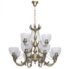 Chandelier laiton classic 12 ampoules 105 cm