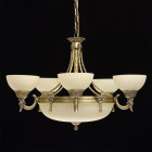 Chandelier laiton classic 5 ampoules 95 cm