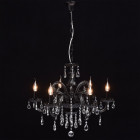 Chandelier noir classic 6 ampoules 100 cm
