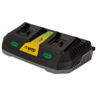 Chargeur double 20v gamme vito ego li outils jardin et brico vibccdr20