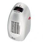 Chauffage niklas plug in blanc sans fil 400w céramique thermostat reglable 15°32°c timer numérique prise directe arrêt auto