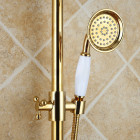 Colonne de douche mélangeur style doré forme cloche