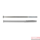 Boite de 50 chevilles longues 10x120 avec vis POZIFRIV - 74323