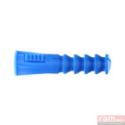 Sachet de 12 chevilles RC10 bleues avec collerette - 9179