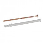 Chevilles et vis pour encadrements 10 pcs - 10 x 160 mm