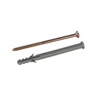 Chevilles et vis pour encadrements 10 pcs - 8 x 100 mm