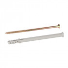 Chevilles et vis pour encadrements 10 pcs - 8 x 120 mm