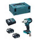 Clé à chocs makita dtw300rtj (2 x 5,0 ah dc18rc makpac 2)