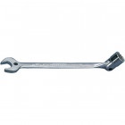 Clé à fourche et à douille, Cote s/plats : 19 mm, Long. 283 mm, Pour Ø de broche 8 mm