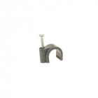 Clip De Fixation Rond, Gris, 10Mm (100Pcs/Boîte)