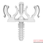Seau 100 clipeo blanc double 20mm pour tubes multi-couches