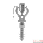 Sachet 10 clipeo gris simple 20mm pour tubes IRL