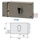 Coffre horizontal pour cylindre profil européen tirant gauche ASSA ABLOY AUBE ANJOU (EX VACHETTE) 7415 - MD