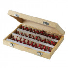 Coffret de 30 fraises à défoncer TCT 1/2" - 1/2"