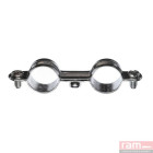 Colliers doubles de fixation métallique en acier zingué