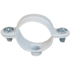 Collier double blanc ING FIXATIONS fixation de tuyauteries - Ø 16 mm - Boite de 50 pièces - A141655