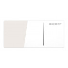 Commande déportée type 70 en verre blanc pour réservoir Omega 12 geberit verre blanc